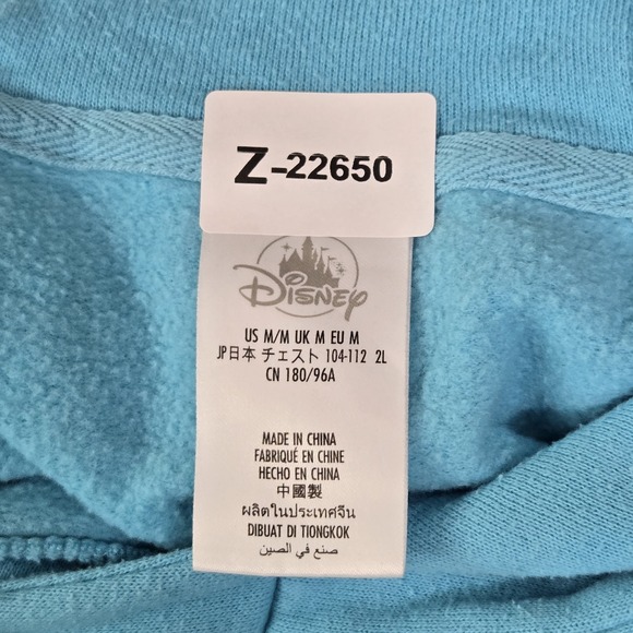 Disney Parks Women Hoodie M Blue 2022 Fleece Mickey Mouse Disneyland Resort - Picture 2 of 10